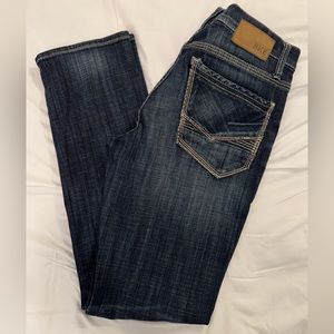 BKE straight leg jeans, style: Jake, 32L